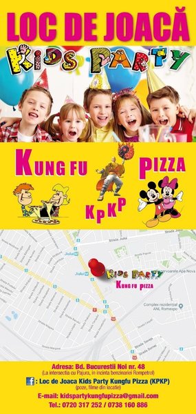 Kids Party Kungfu Pizza - Loc de joaca